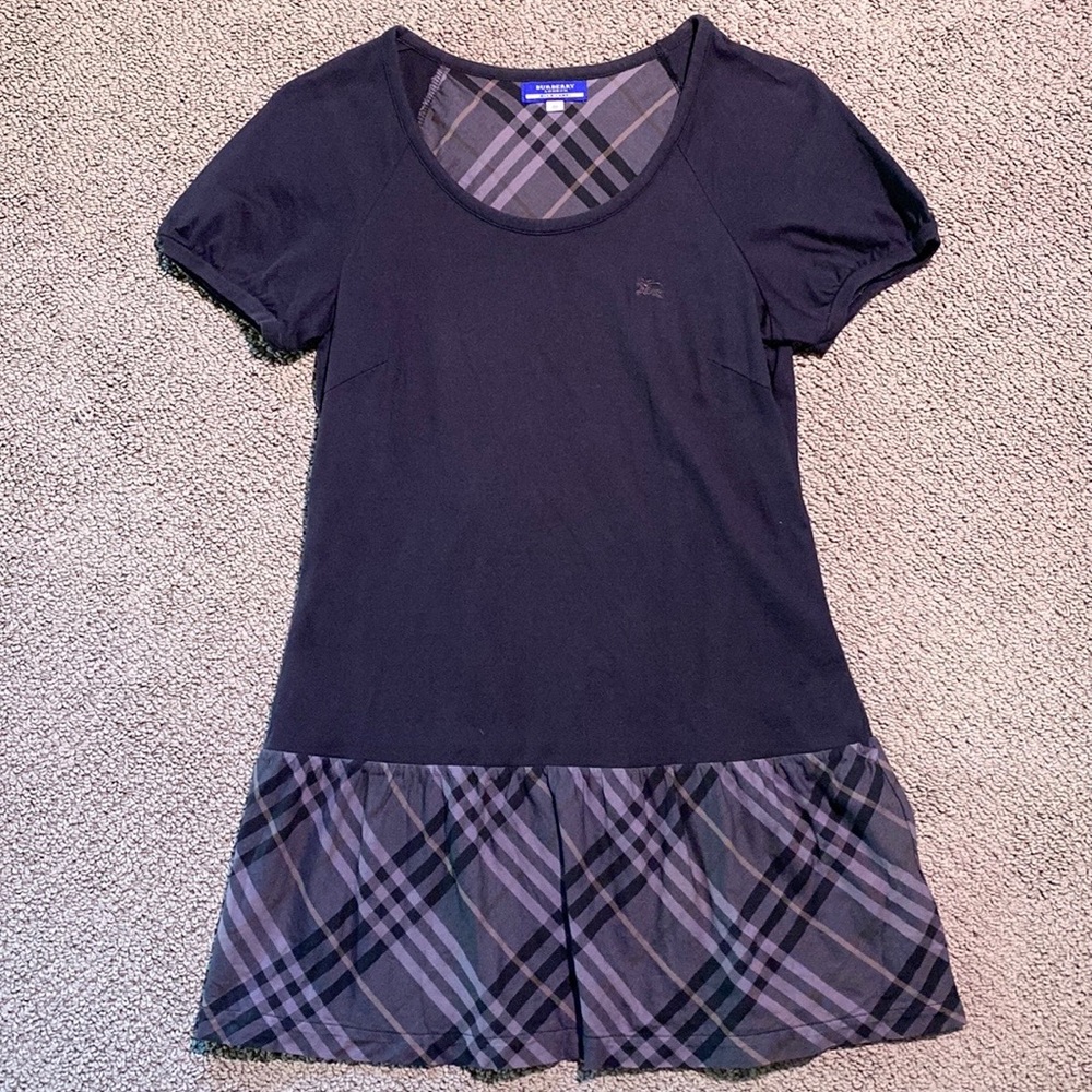 Authentic Burberry Blue Label Japan plaid pleated mini dress 38 or size 4